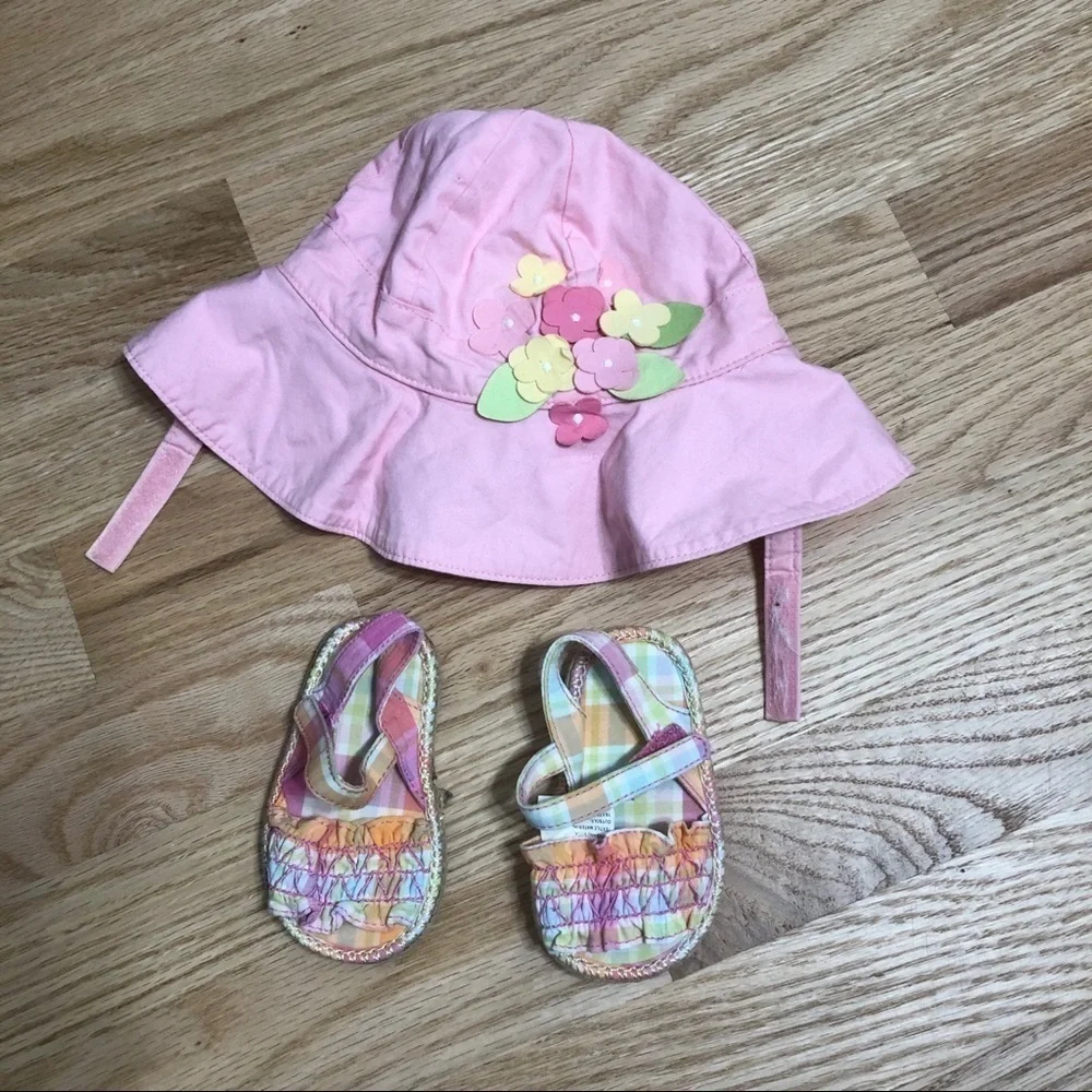 Gymboree Matching Hat and Sandals Summer Baby